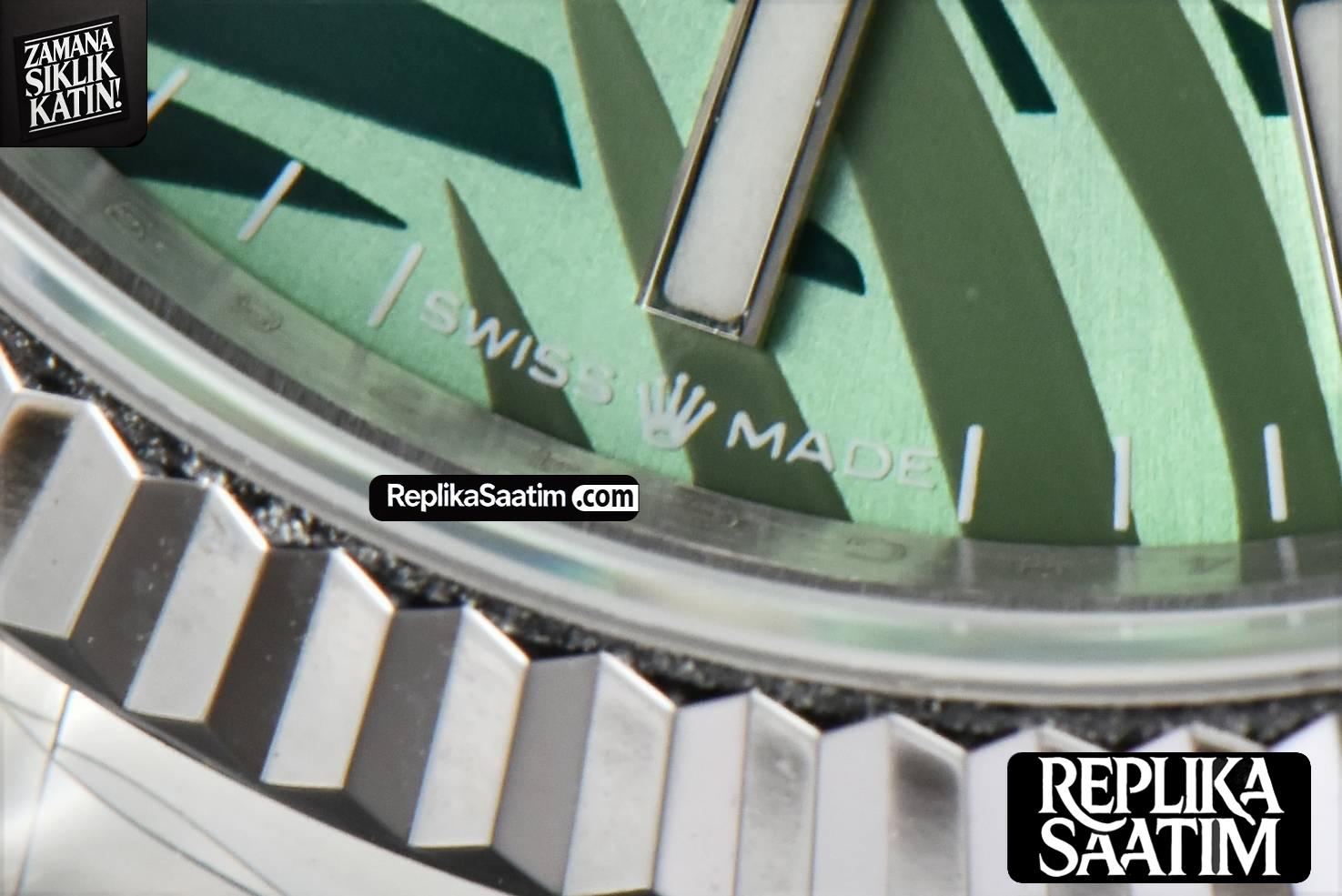 DateJust 36MM BPF Green Plam Dial Oyster Bracelet A2824 -07