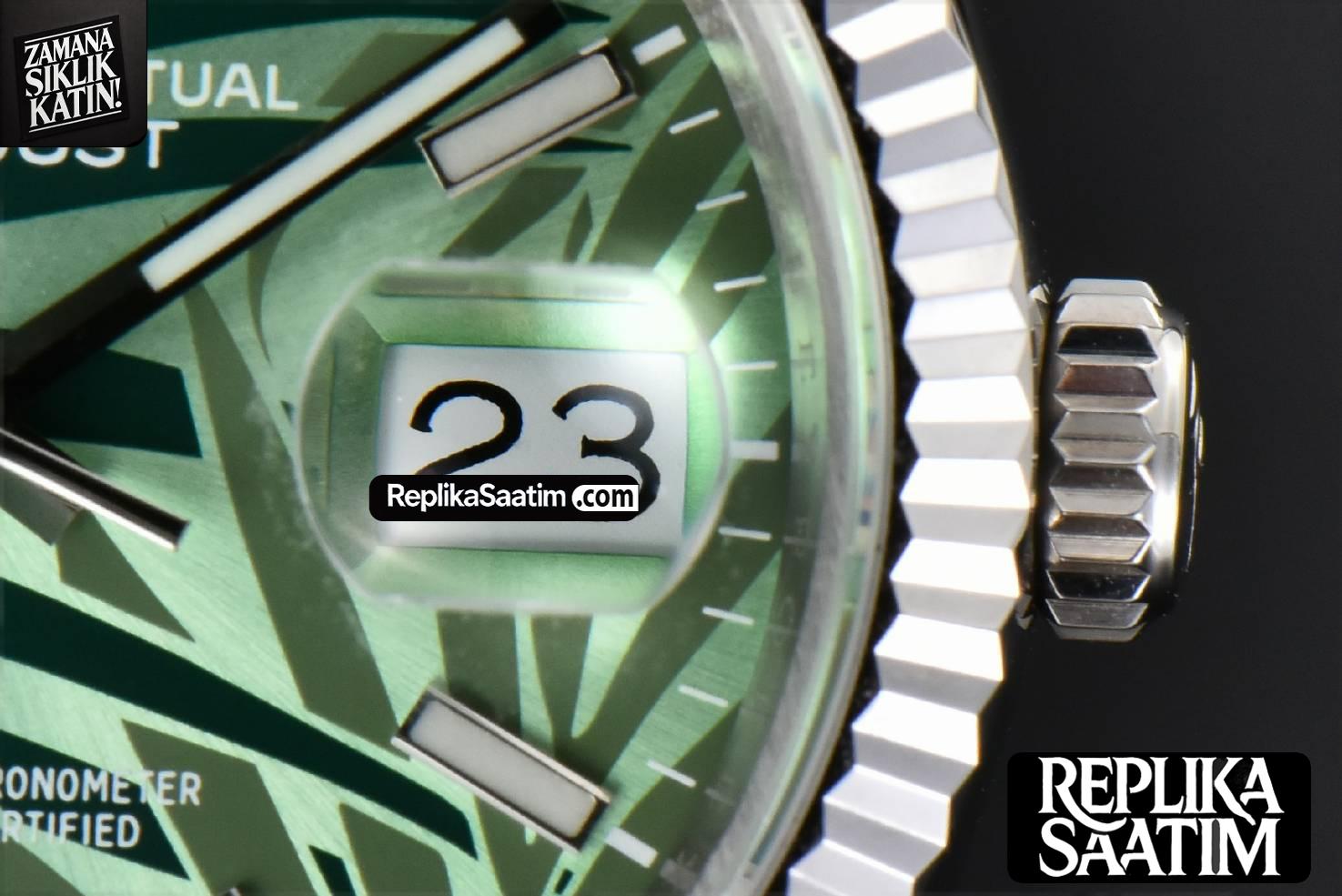 DateJust 36MM BPF Green Plam Dial Oyster Bracelet A2824 -08