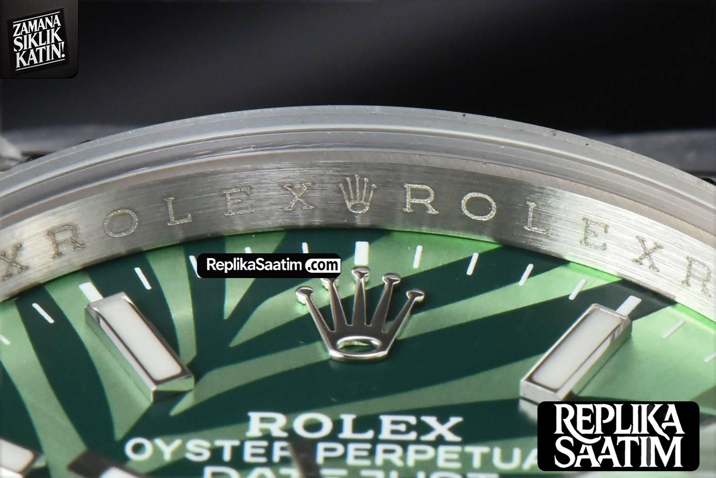 DateJust 36MM BPF Green Plam Dial Oyster Bracelet A2824 -11