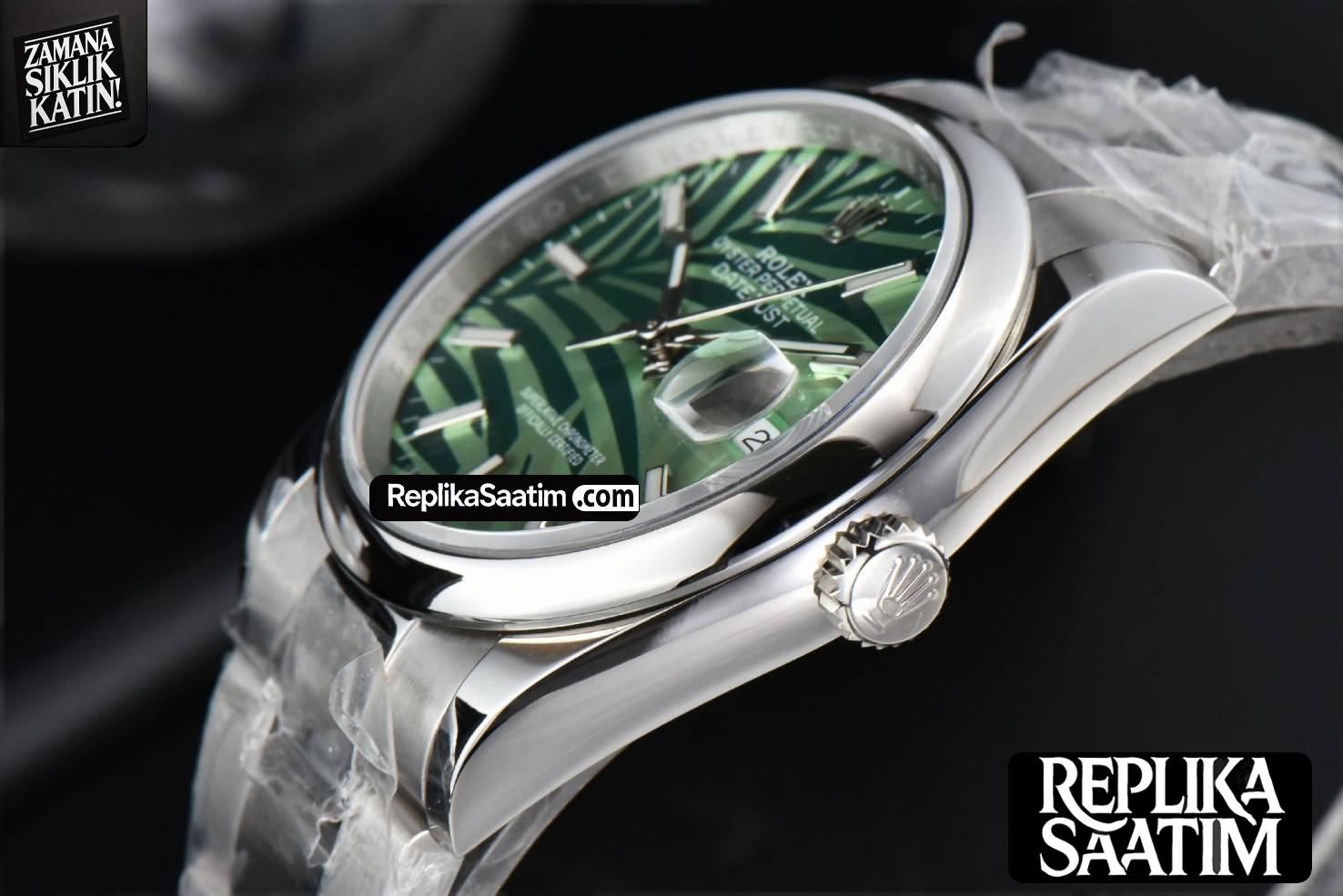 DateJust 36MM BPF Smooth Green Plam Dial Oyster Bracelet A2824 -10