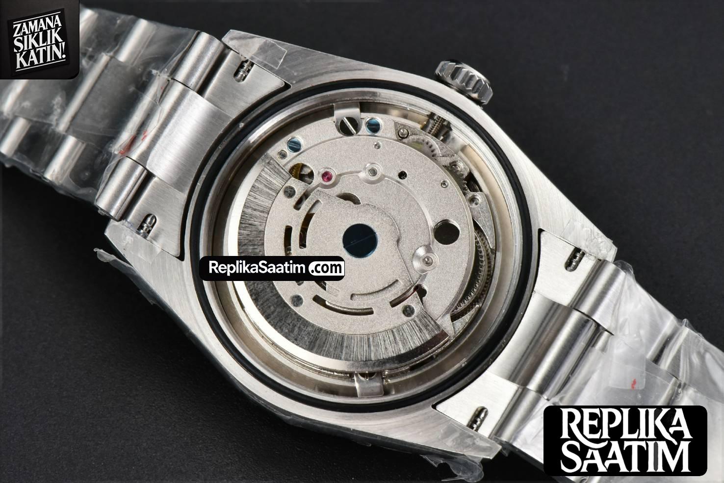 DateJust 36MM BPF Smooth Wimbledon Gray Dial Green Roma Marker Oyster Bracelet A2824 -21