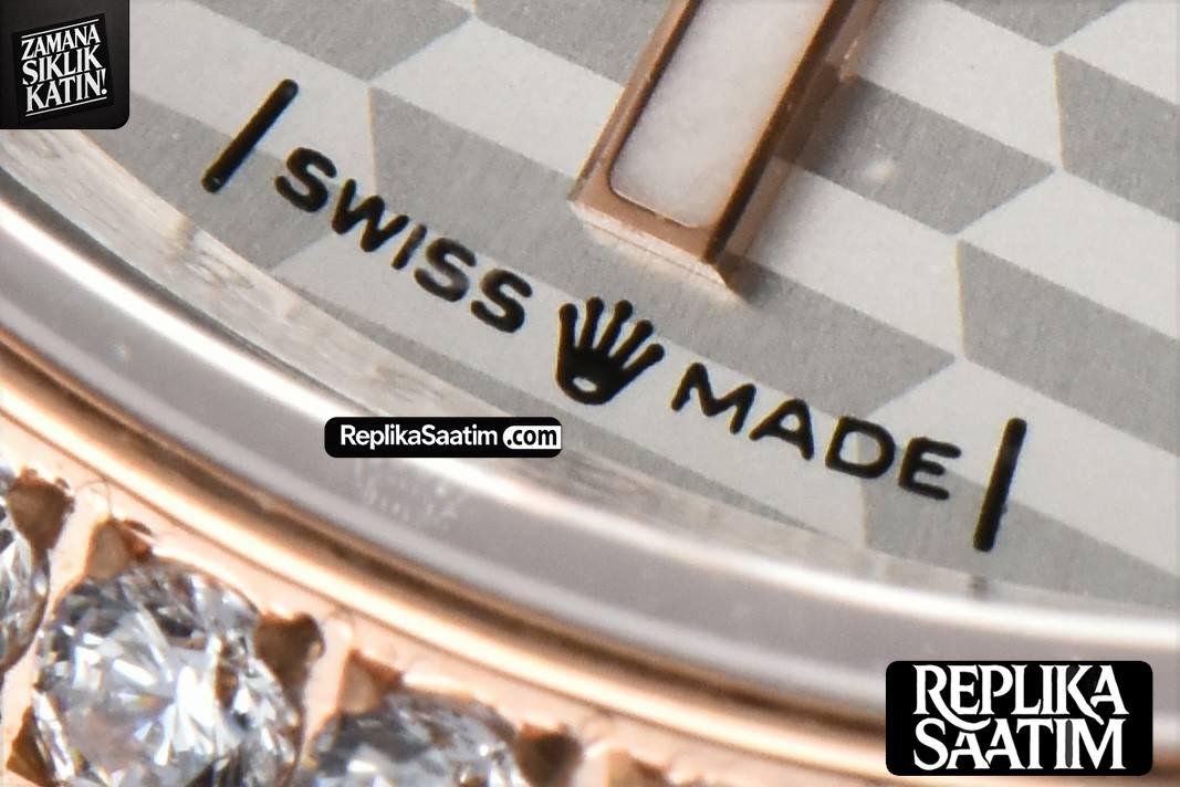 DateJust 36MM RG/SS BPF Diamond Bezel Silver Motif Dial Jubilee Bracelet A2824 -07