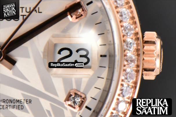 DateJust 36MM RG/SS BPF Diamond Silver Plam Dial Diamond Marker Jubilee Bracelet 2824 -07