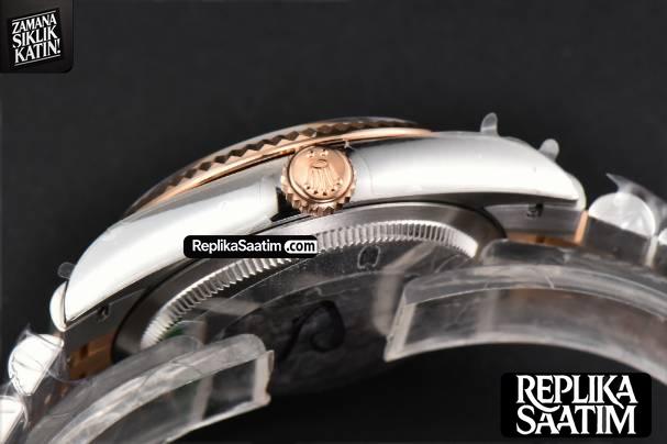DateJust 36MM RG/SS BPF Diamond Silver Plam Dial Diamond Marker Jubilee Bracelet 2824 -15