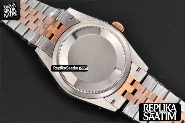 DateJust 36MM RG/SS BPF Diamond Silver Plam Dial Diamond Marker Jubilee Bracelet 2824 -17