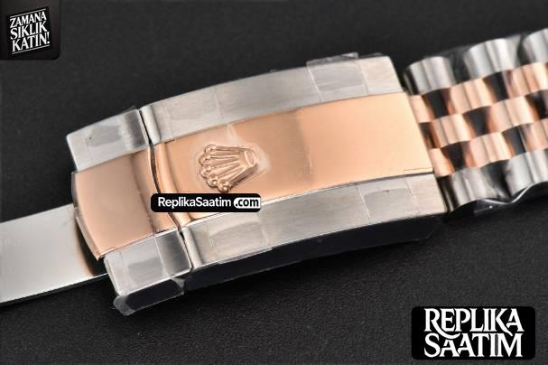 DateJust 36MM RG/SS BPF Diamond Silver Plam Dial Diamond Marker Jubilee Bracelet 2824 -26