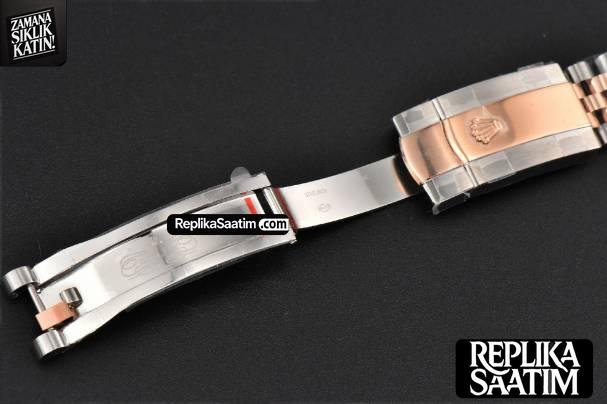 DateJust 36MM RG/SS BPF Diamond Silver Plam Dial Diamond Marker Jubilee Bracelet 2824 -30