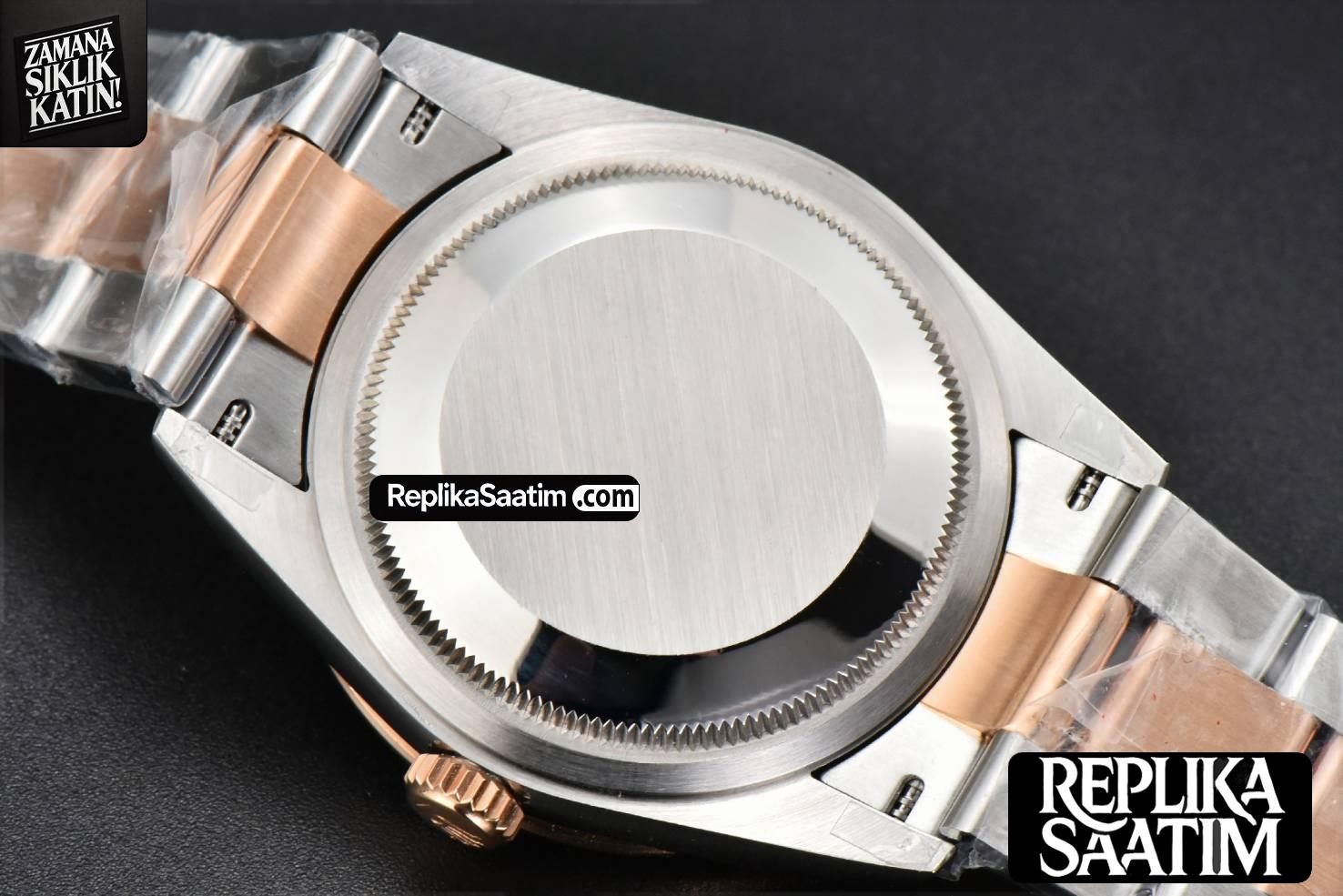 DateJust 36MM RG/SS BPF Fluted Bezel Silver Plam Dial Oyster Bracelet A2824 -26