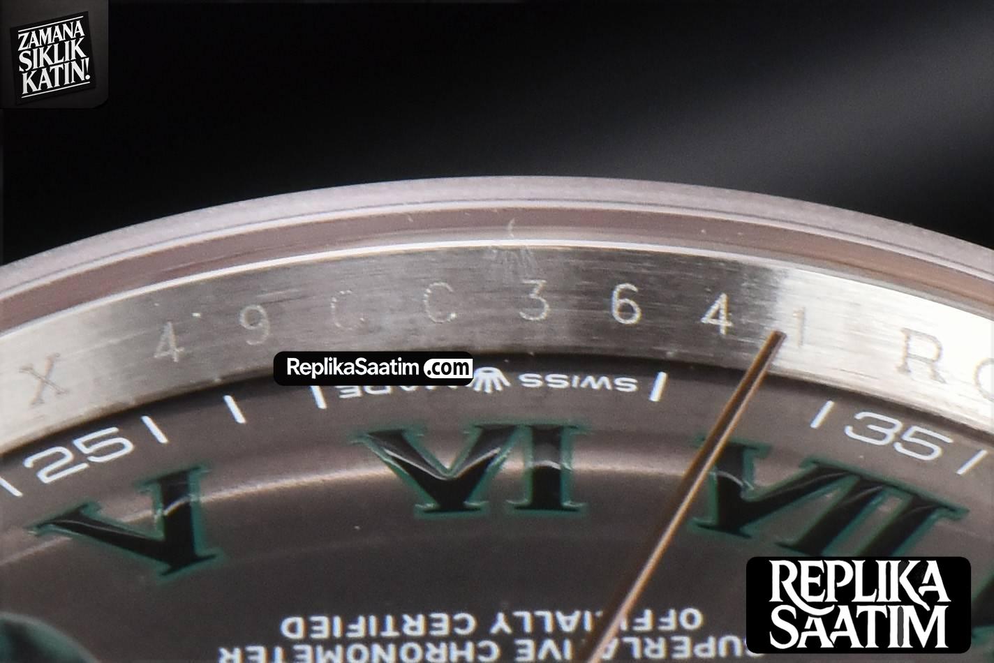 DateJust 36MM RG/SS BPF Smooth Bezel Gray Wimbledon Dial Jubilee Bracelet A2824 -13