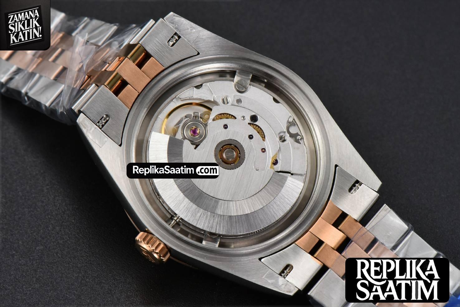 DateJust 36MM RG/SS BPF Smooth Bezel Gray Wimbledon Dial Jubilee Bracelet A2824 -21