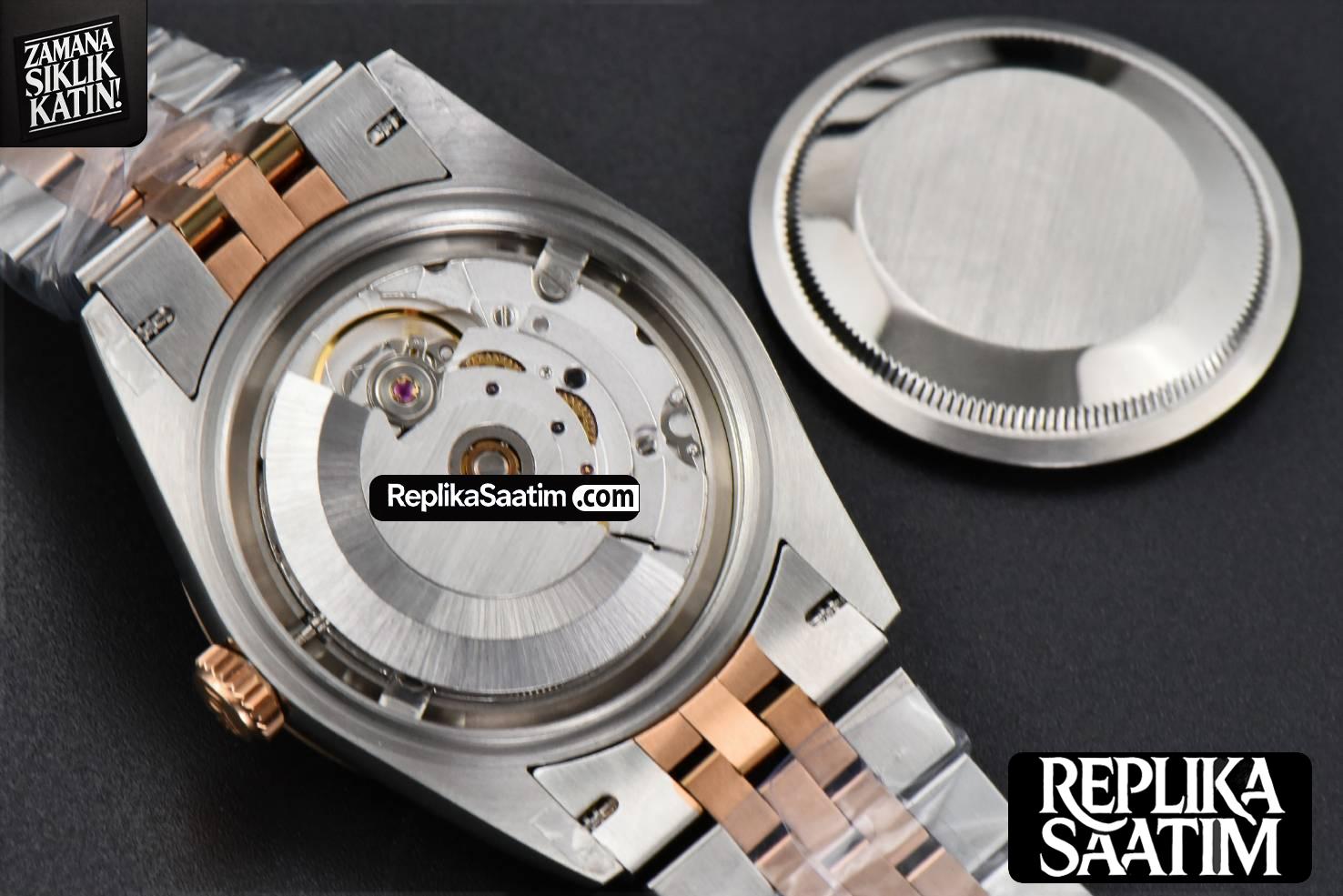DateJust 36MM RG/SS BPF Smooth Bezel Gray Wimbledon Dial Jubilee Bracelet A2824 -22