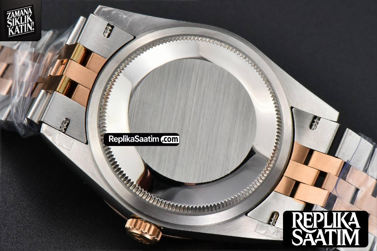 DateJust 36MM RG/SS BPF Smooth Bezel Gray Wimbledon Dial Jubilee Bracelet A2824 -24