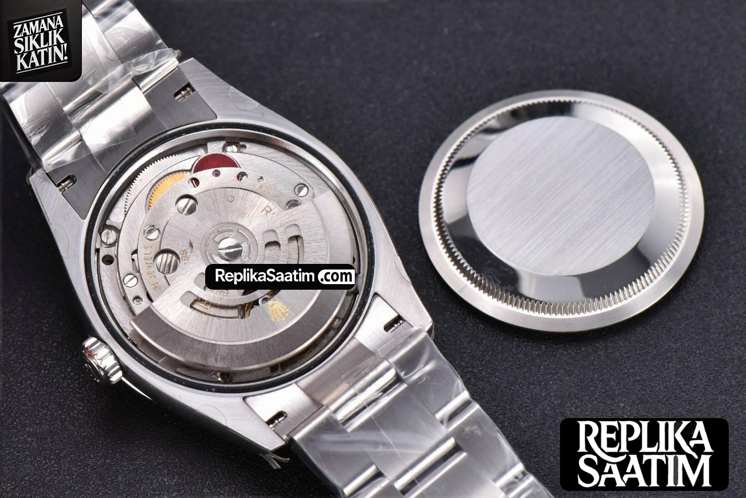 DateJust 36mm SS EWF Black Dial Diamond Roma Marker Diamond Bezel Oyster Bracelet A3235 -18