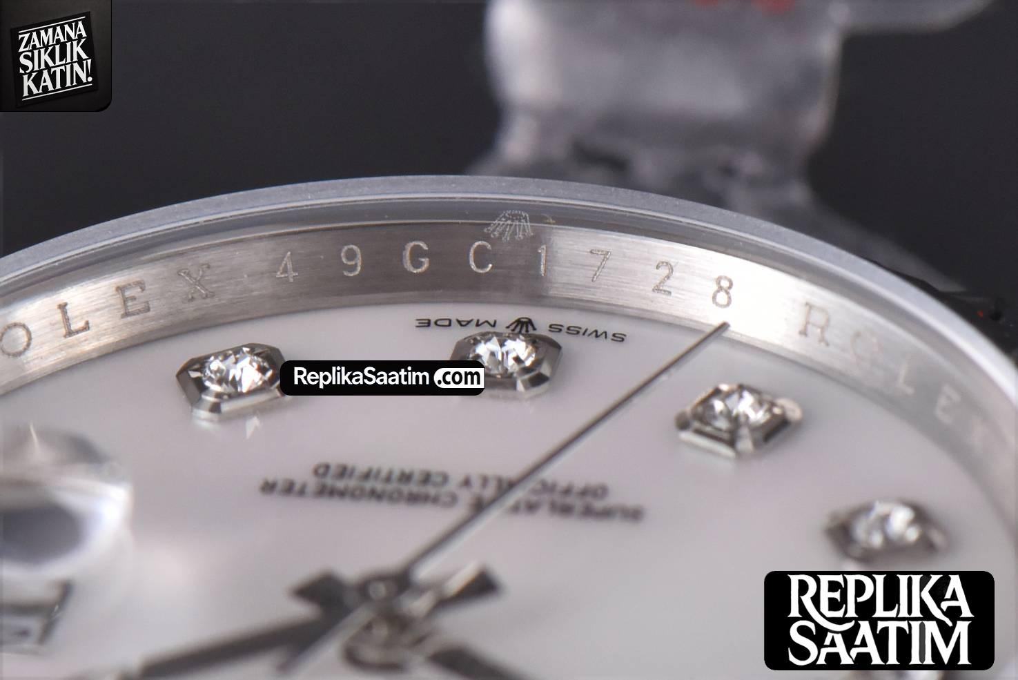 DateJust 36mm SS GMF MOP Dial Diamond Marker Jubilee Bracelet VR3235 -15