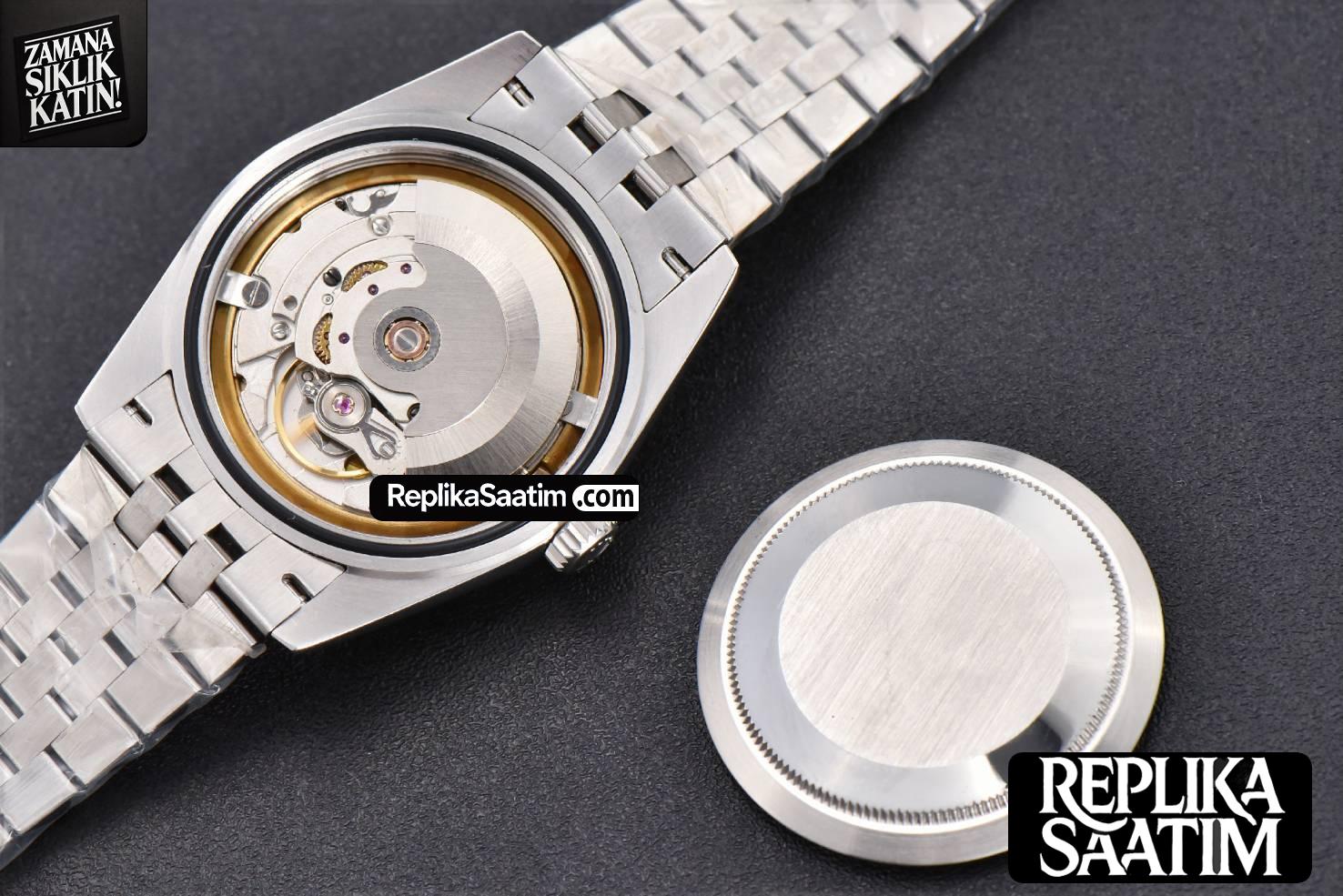 DateJust 36mm SS GMF Smooth Bezel Gray Dial Stick Marker Jubilee Bracelet VR3235 -16