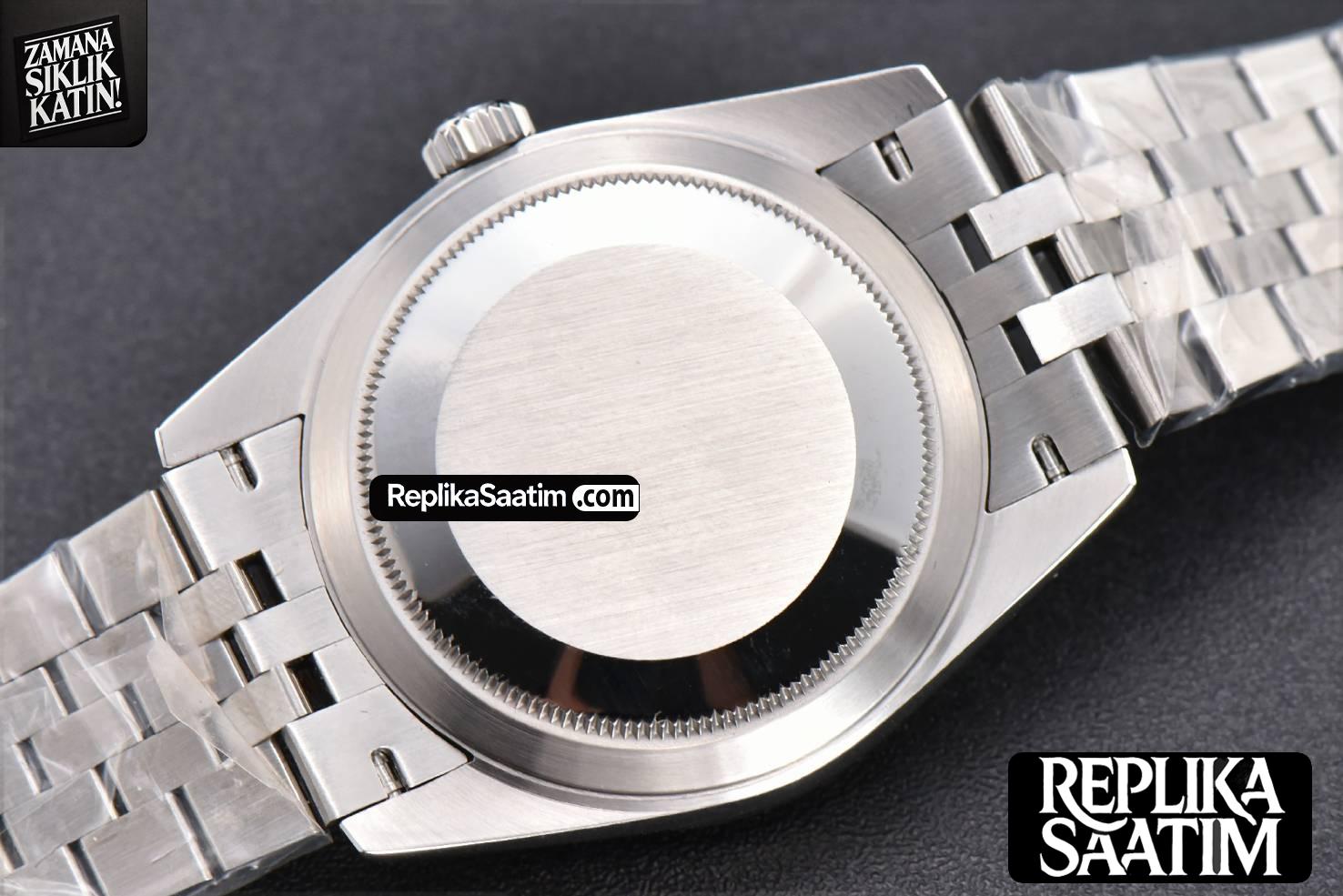 DateJust 36mm SS GMF Smooth Bezel Gray Dial Stick Marker Jubilee Bracelet VR3235 -23
