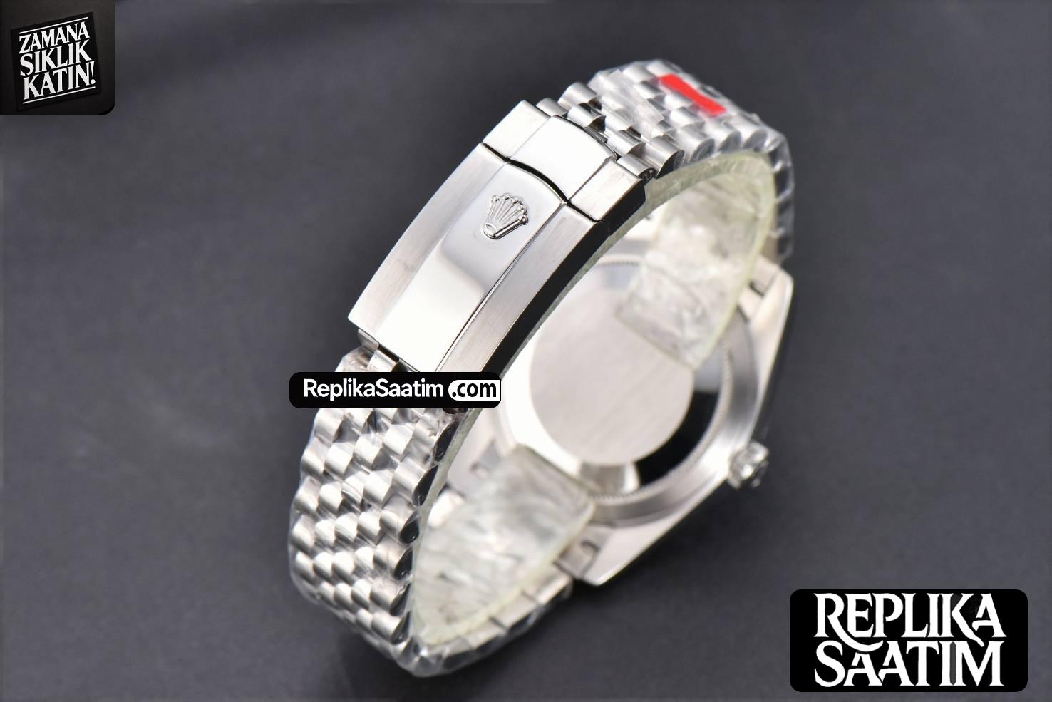 DateJust 36mm SS GMF Smooth Bezel Gray Dial Stick Marker Jubilee Bracelet VR3235 -26
