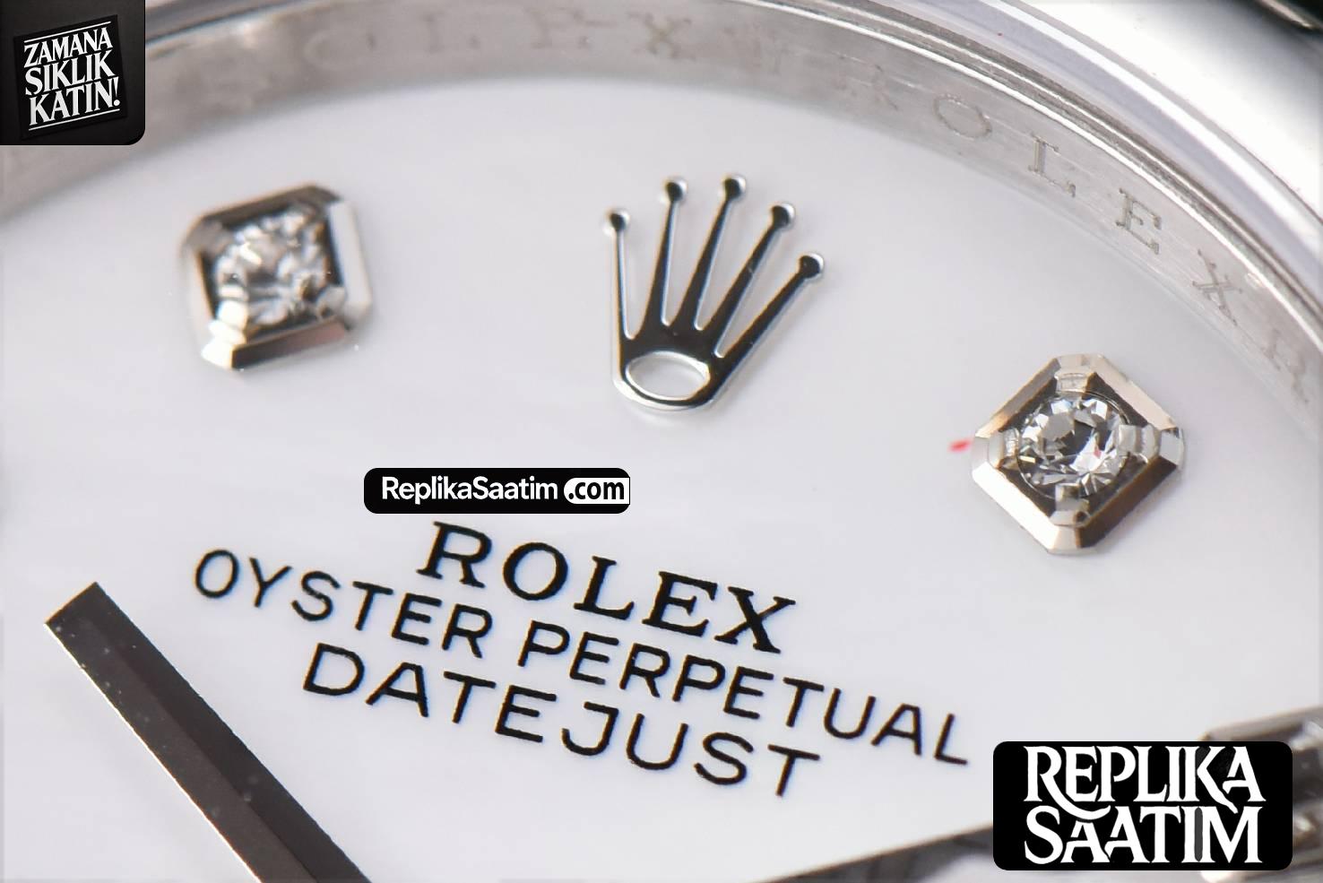 DateJust 36mm SS GMF Smooth Bezel White Dial Diamond Marker Jubilee Bracelet VR3235 -03