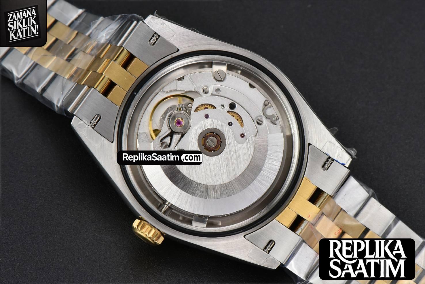 DateJust 36MM YG/SS BPF Wimbledon Gray Dial Green Roma Marker Jubilee Bracelet A2824 -21