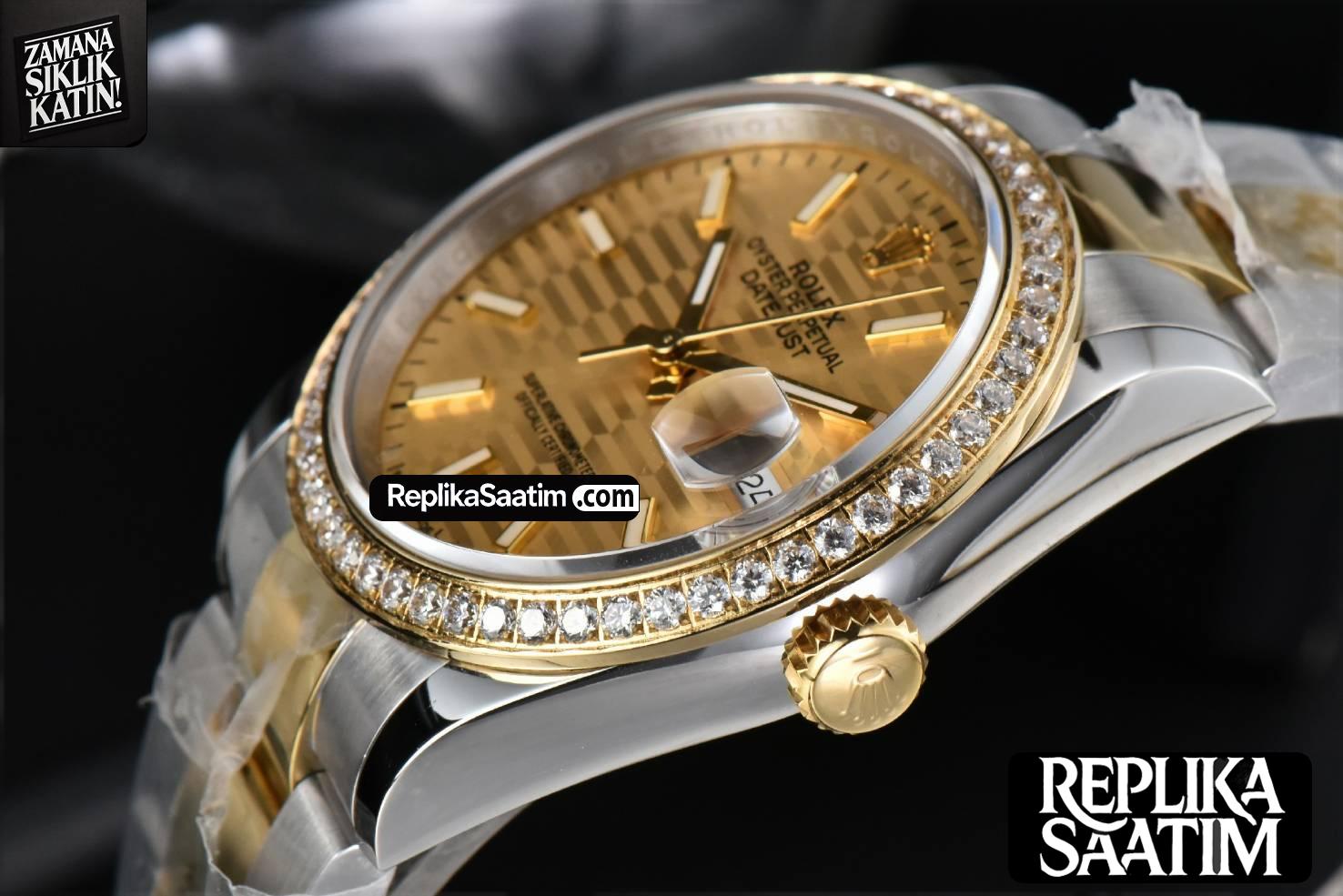 DateJust 36MM YG/SS Diamond BPF YG Motif Dial Oyster Bracelet A2824 -10