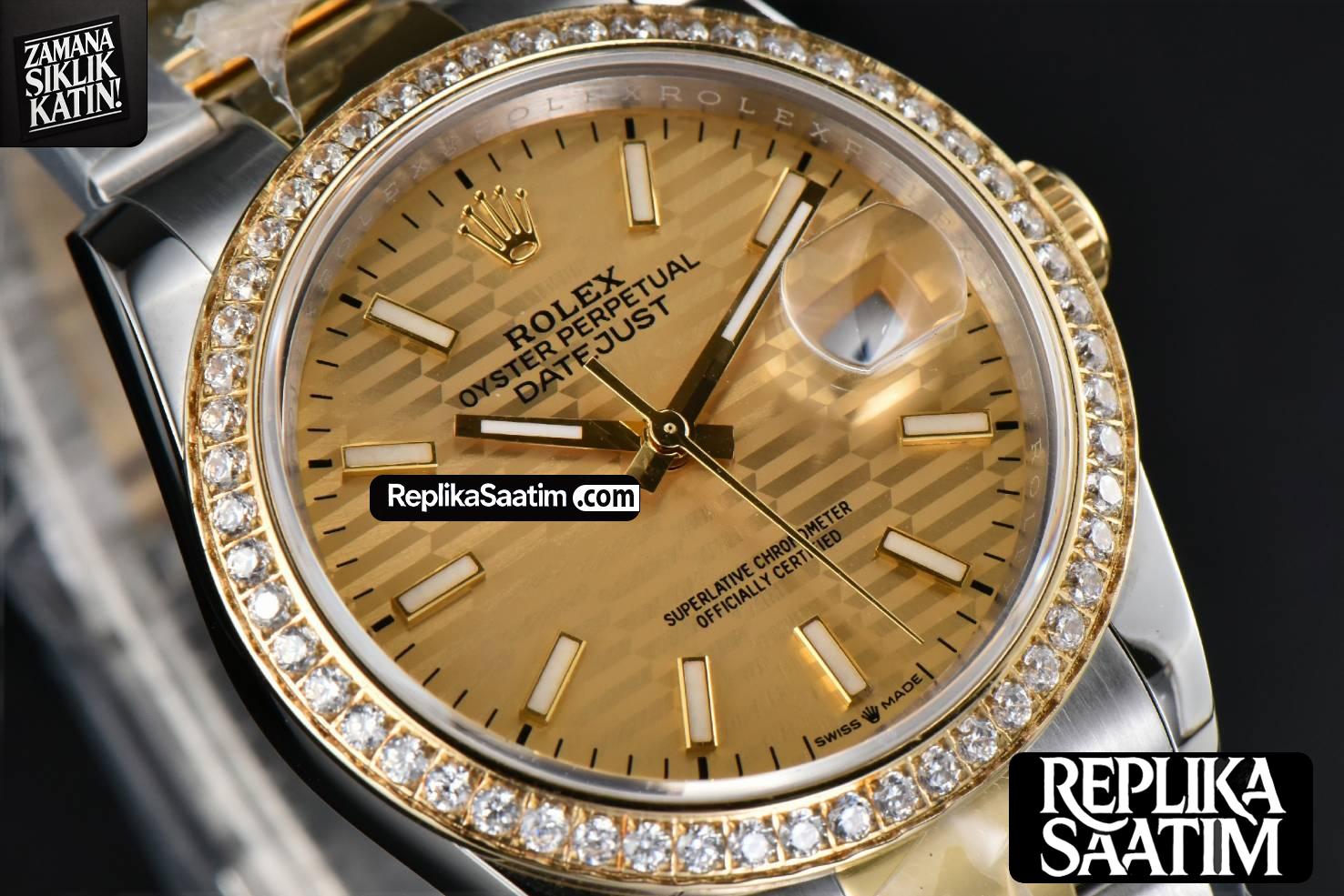 DateJust 36MM YG/SS Diamond BPF YG Motif Dial Oyster Bracelet A2824 -11