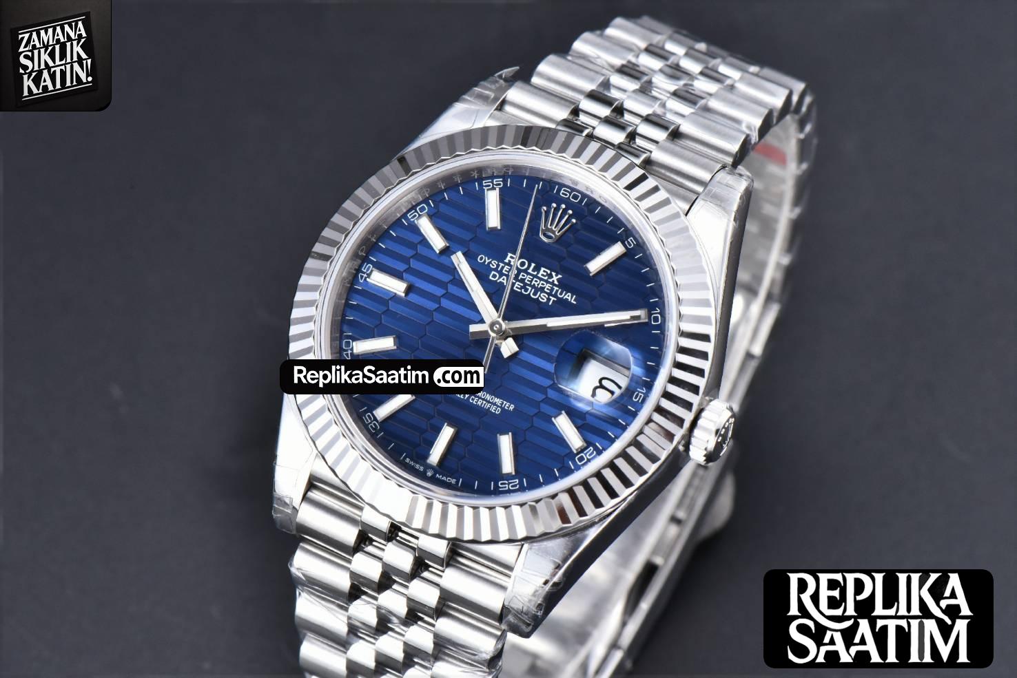DateJust 41 126334 904L VSF Blue Motif Dial Jubilee Bracelet VS3235 -03