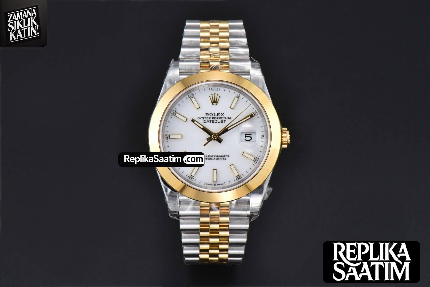 DateJust 41mm 126303 VSF YG/SS White Dial Smooth Bezel Jubilee Bracelet VS3235 -01