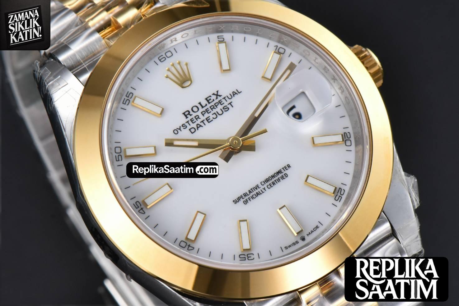 DateJust 41mm 126303 VSF YG/SS White Dial Smooth Bezel Jubilee Bracelet VS3235 -13