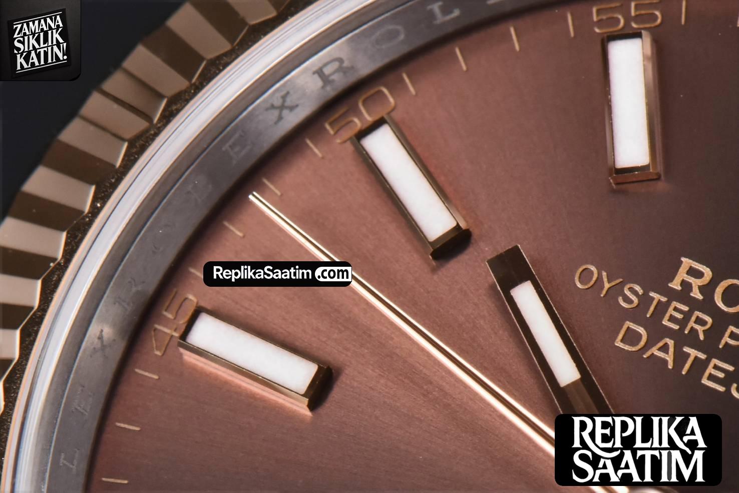 DateJust 41mm 126331 Clean CF RG/SS Chocolate Dial Oyster Bracelet VR3235 -07