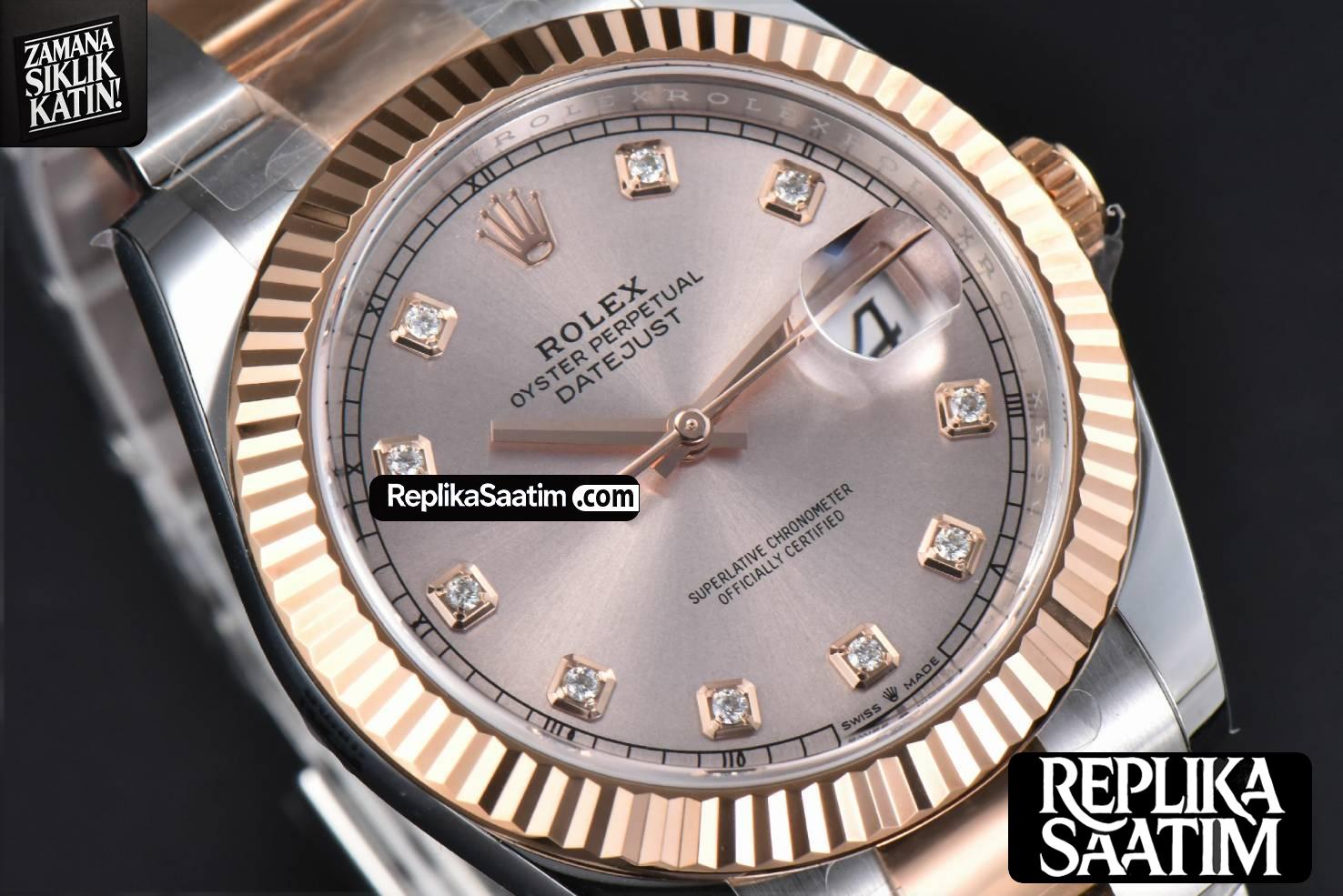 DateJust 41mm 126331 Clean CF RG/SS RG Dial Diamond Marker Oyster Bracelet VR3235 -13