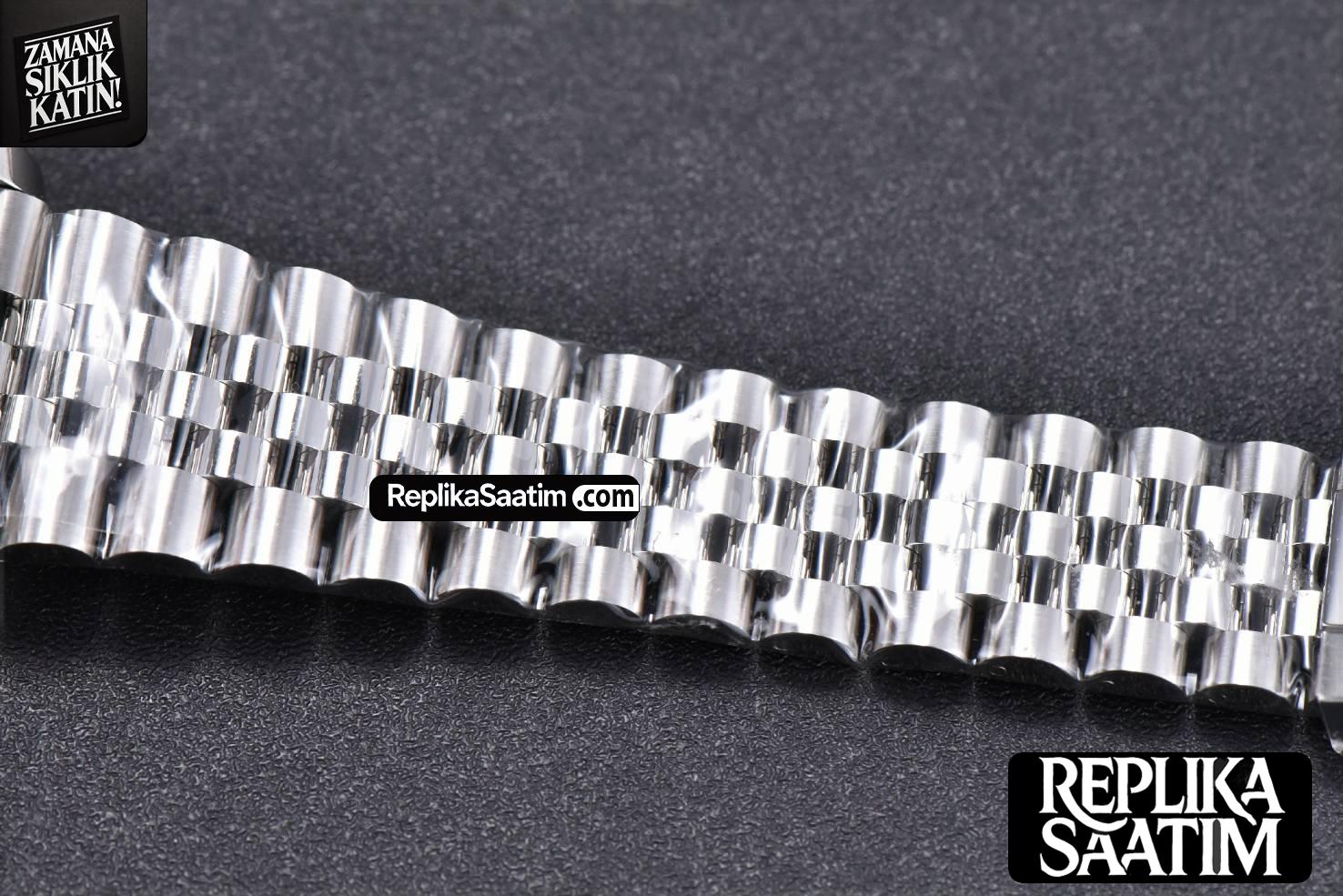 DateJust 41mm 126334 904 SS ARF Black Dial Sticks Markers on Jubilee Bracelet VR3235 -26