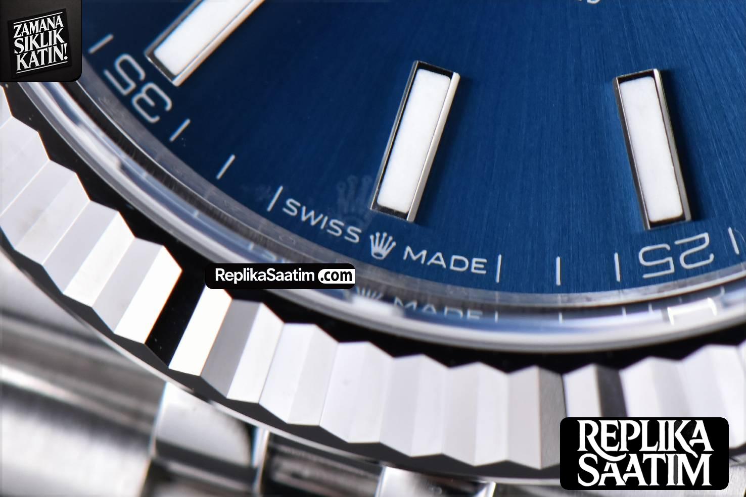 DateJust 41mm 126334 904 SS ARF Blue Dial Sticks Markers on Jubilee Bracelet VR3235 -07