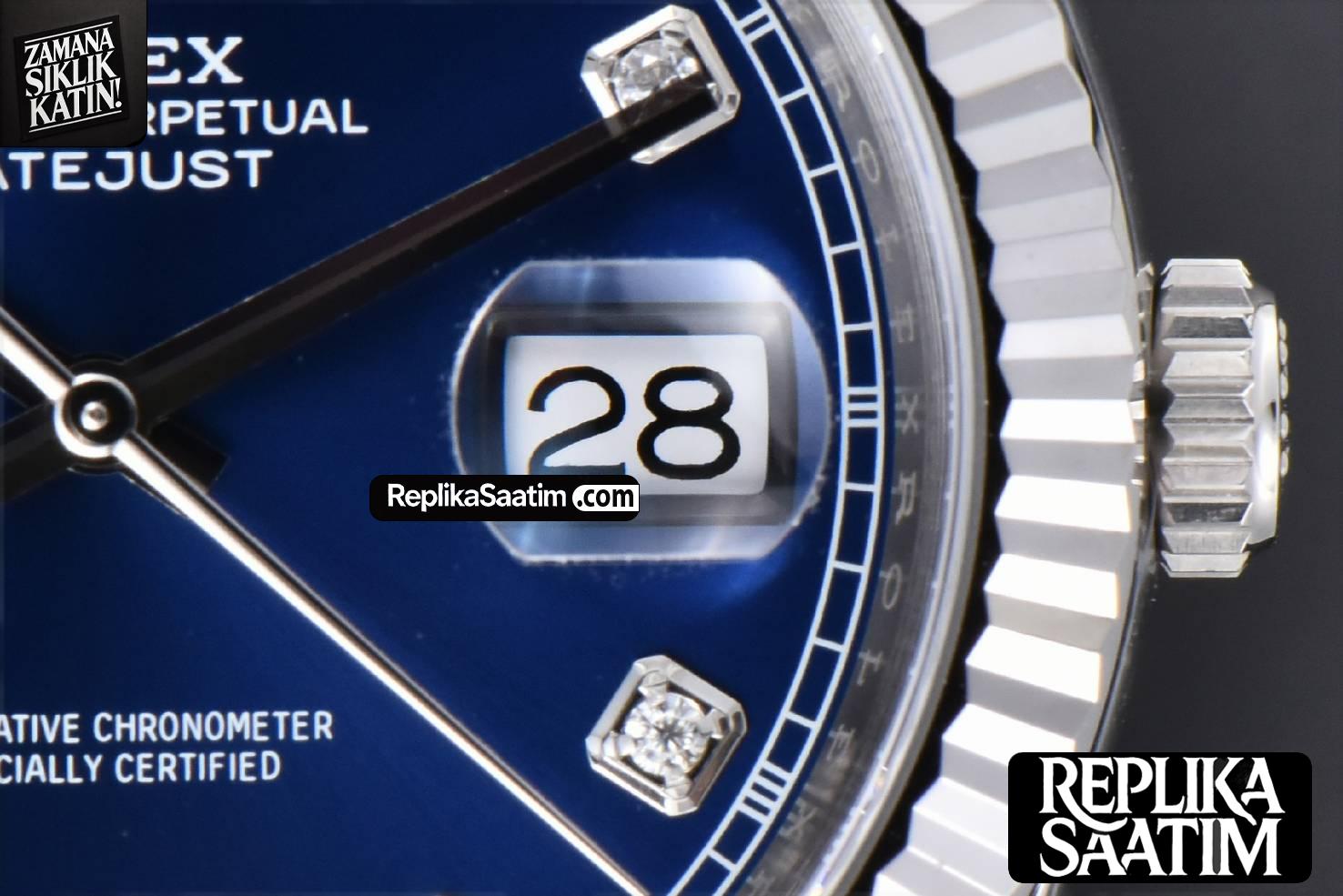 DateJust 41MM 126334 904L Clean Blue Dial Diamond Marker Jubilee Bracelet VR3235 -09