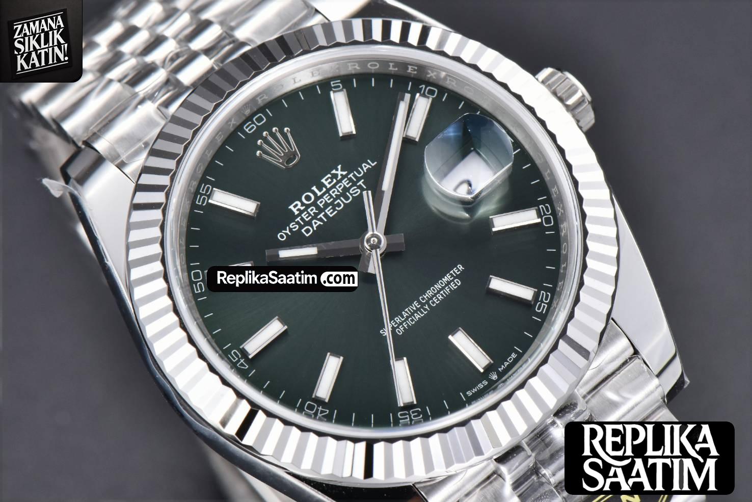 DateJust 41MM 126334 904L Clean CF Mint Green Dial Jubilee Bracelet VR3235 -11