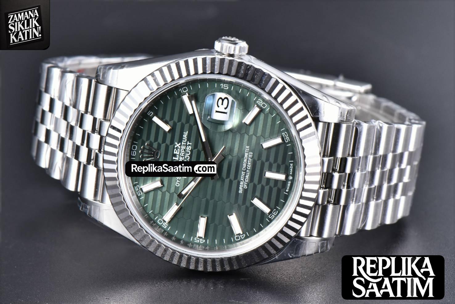 DateJust 41MM 126334 904L VSF Green Motif Dial Jubilee Bracelet VS3235 -13