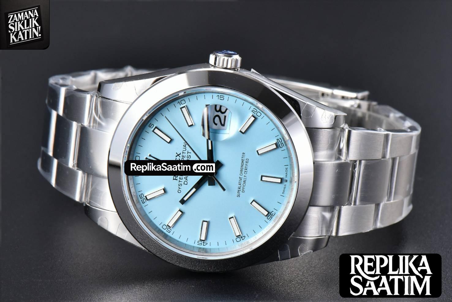 DateJust 41MM 126334 BPF Fluted Bezel Ice Blue Dial Oyster Bracelet VR3235 -15