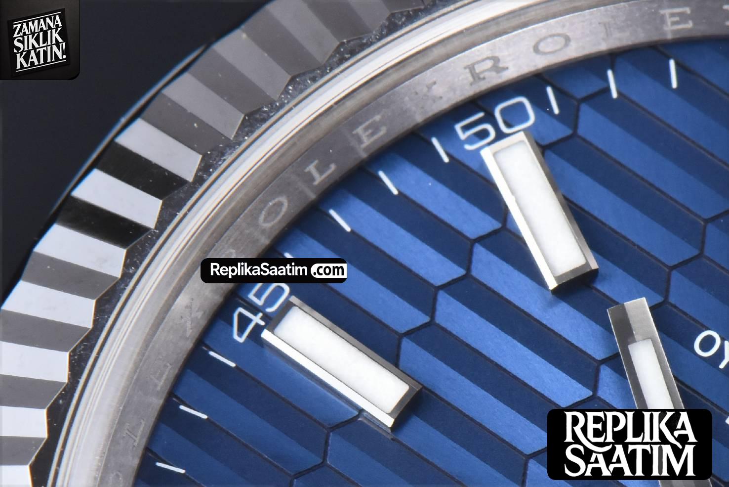 DateJust 41MM 126334 Clean Factory CF Blue Motif Dial Jubilee Bracelet VR3235 -05