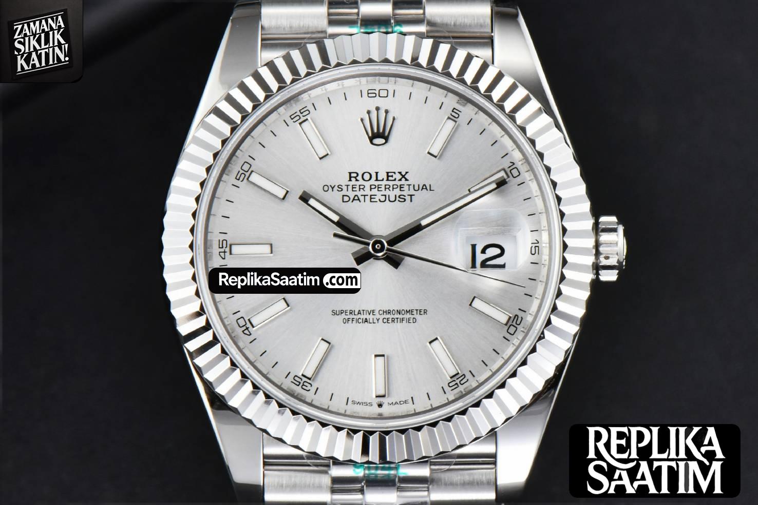 DateJust 41MM 126334 ZF Silver Dial Jubilee Bracelet 2824 -01