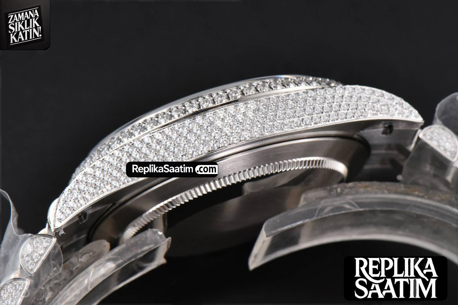 Datejust 41MM Full Diamond GMF Black Dial Jubilee Bracelet A2824 -17