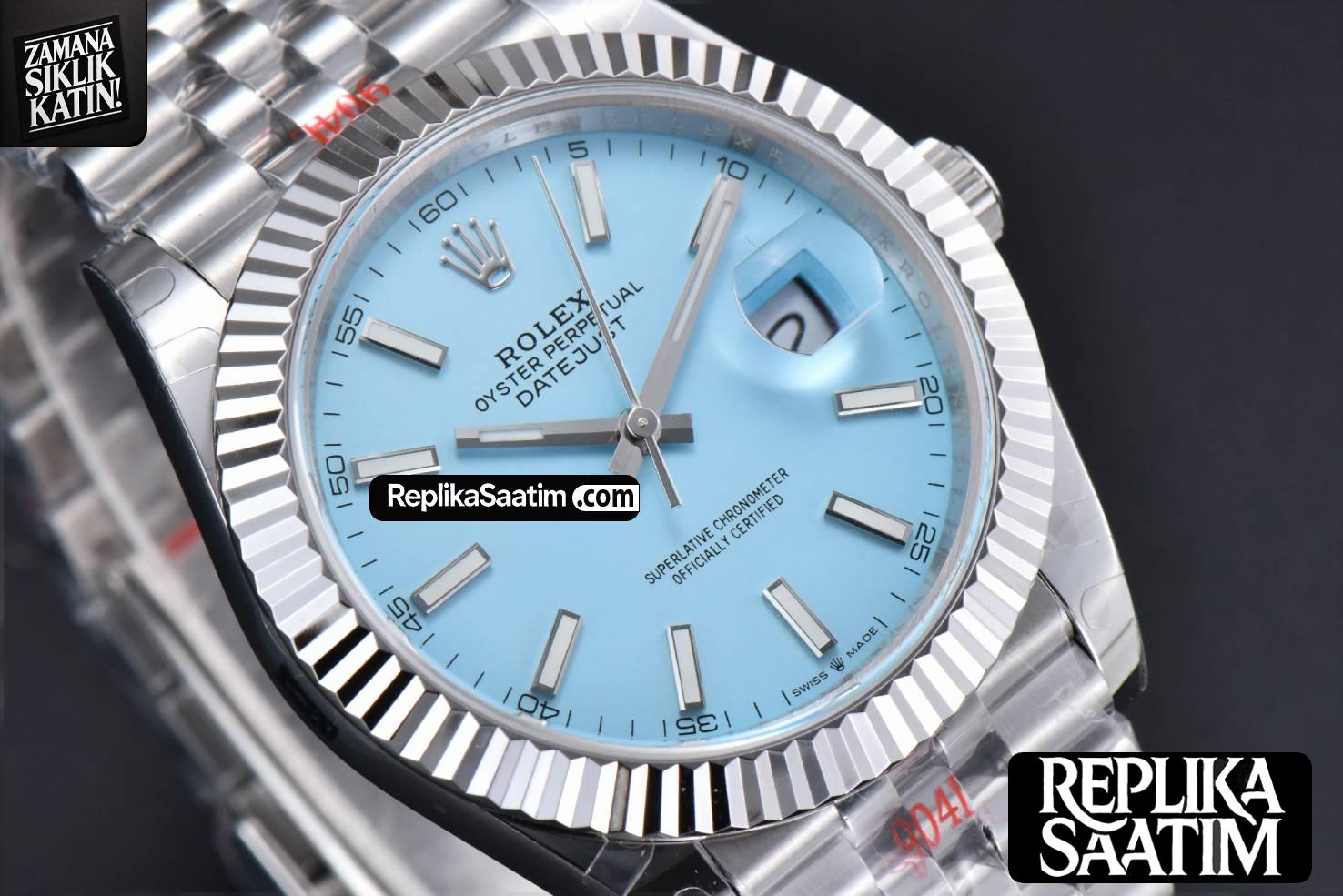 Datejust 41mm GMF Tiffany DIal SS braceelt VR3235 tungsten heavier version -12