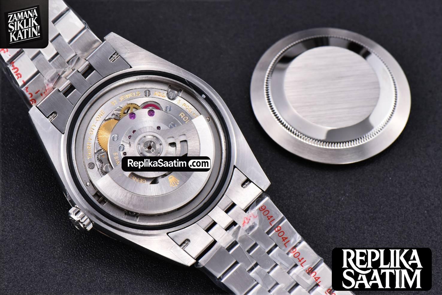 Datejust 41mm SS GMF Black Dial Roma Marker Fluted Bezel Jubille Bracelet VR3235 -24