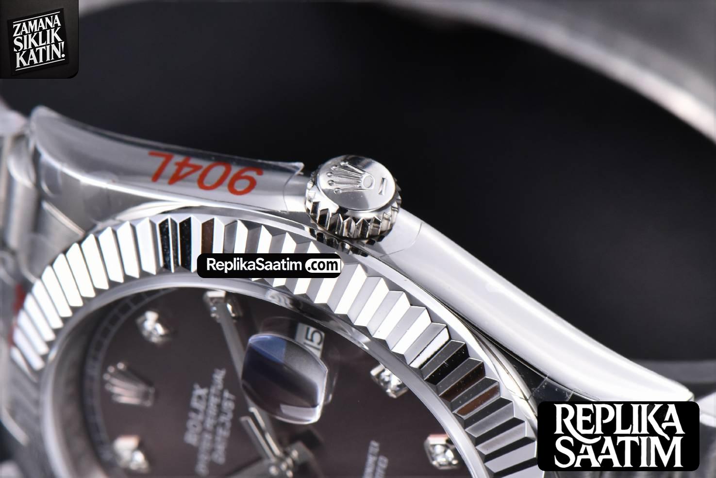 Datejust 41mm SS GMF Borwn Dial Diamond Marker Fluted Bezel Jubille Bracelet VR3235 -14