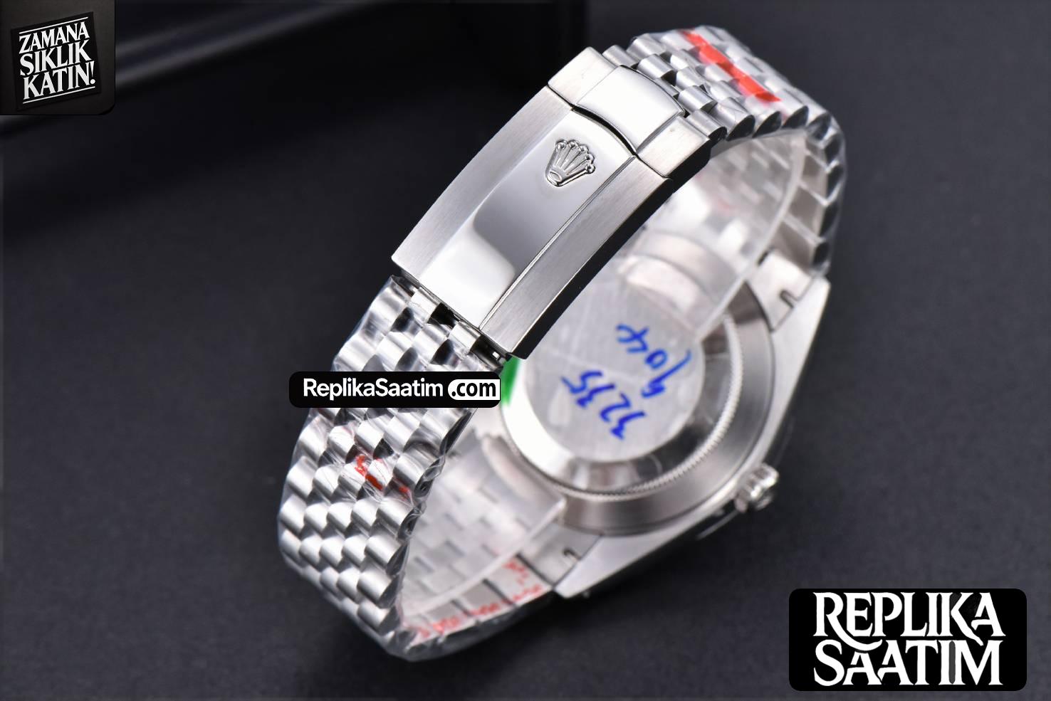 Datejust 41mm SS GMF Silver Dial Roma Marker Fluted Bezel Jubille Bracelet VR3235 -18