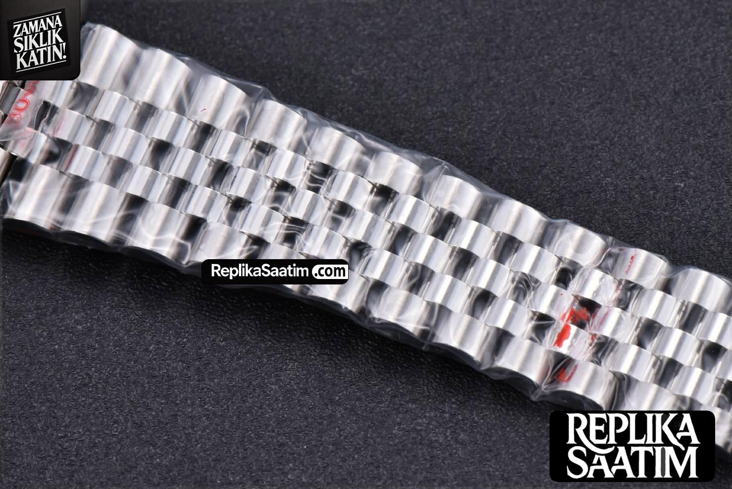 Datejust 41mm SS GMF Silver Dial Roma Marker Fluted Bezel Jubille Bracelet VR3235 -21