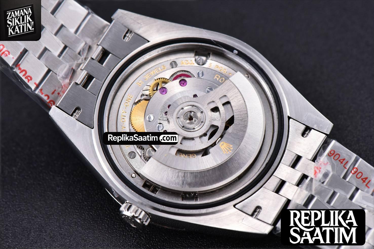 Datejust 41mm SS GMF Silver Dial Roma Marker Fluted Bezel Jubille Bracelet VR3235 -24