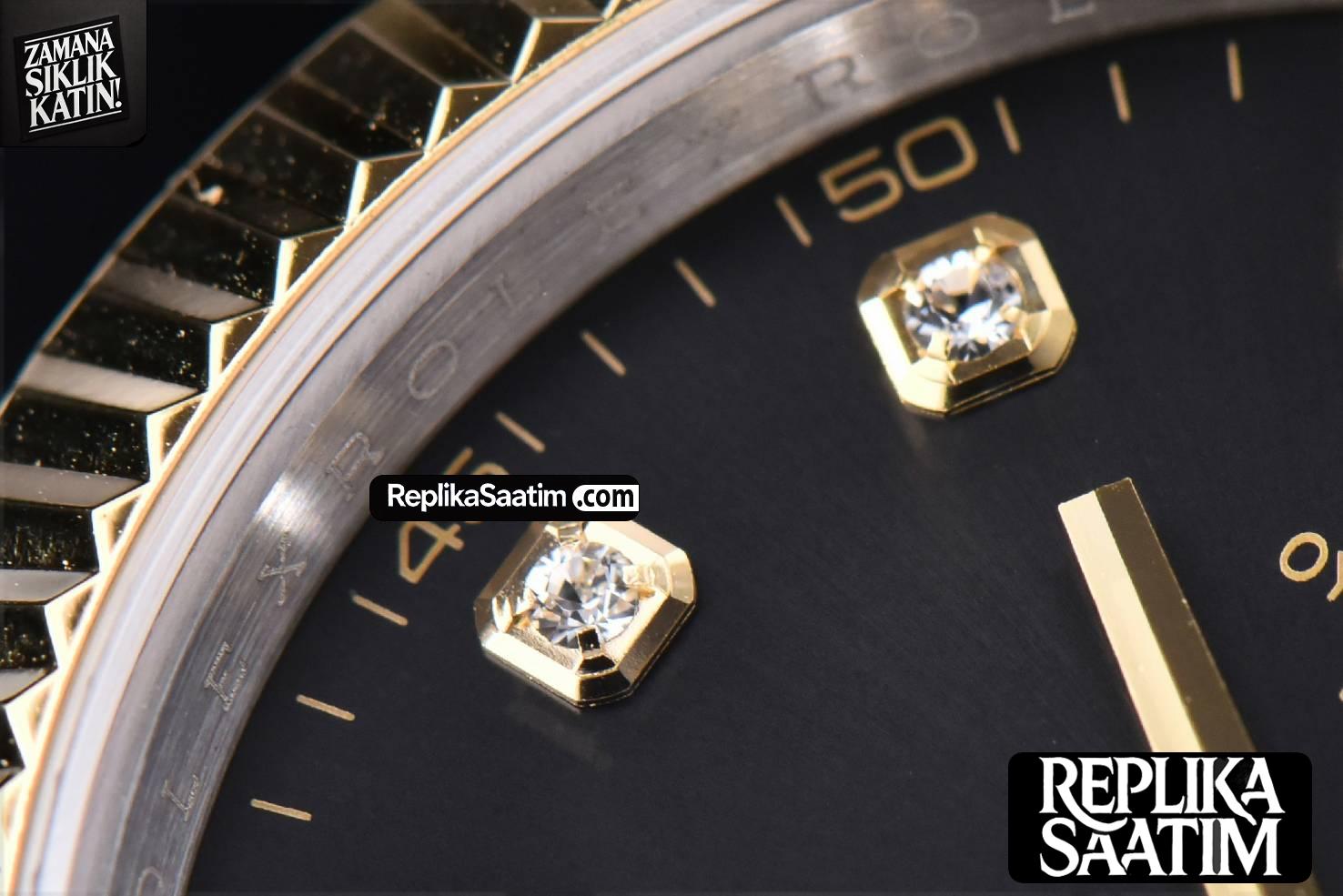 Datejust 41mm YG/SS GMF Black Dial diamond Marker Fluted Bezel Jubille Bracelet VR3235 -05