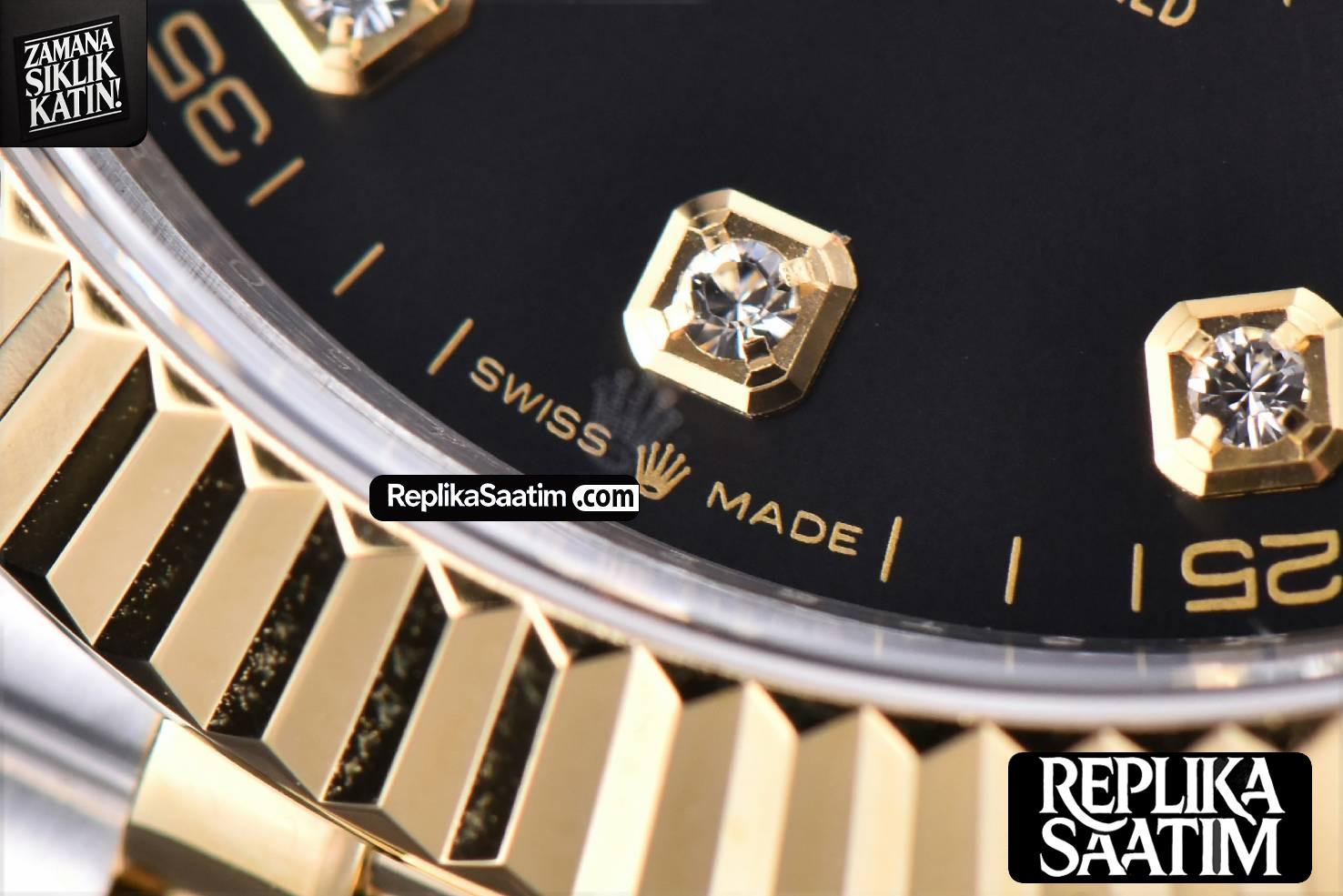 Datejust 41mm YG/SS GMF Black Dial diamond Marker Fluted Bezel Jubille Bracelet VR3235 -07