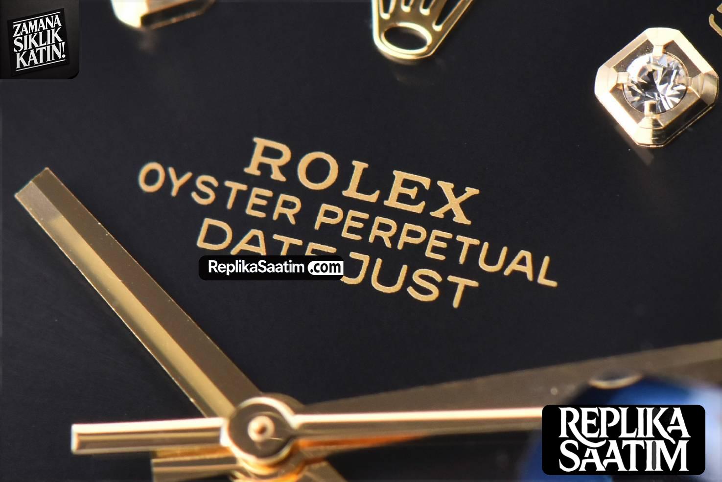 Datejust 41mm YG/SS GMF Black Dial diamond Marker Fluted Bezel Jubille Bracelet VR3235 -08