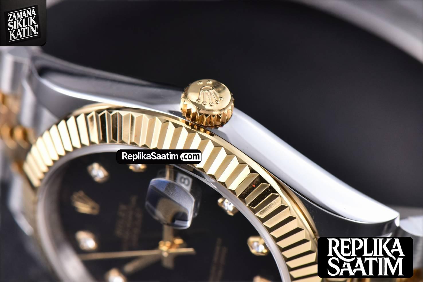 Datejust 41mm YG/SS GMF Black Dial diamond Marker Fluted Bezel Jubille Bracelet VR3235 -14