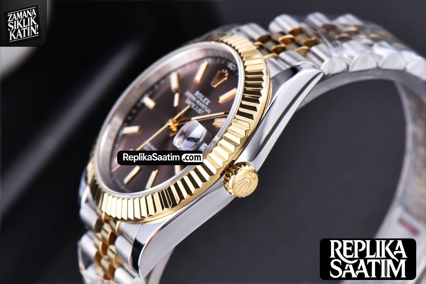 Datejust 41mm YG/SS GMF Gray Dial Stick Marker Fluted Bezel Jubille Bracelet VR3235 -13